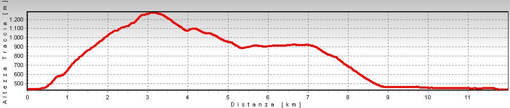 altimetria percorso